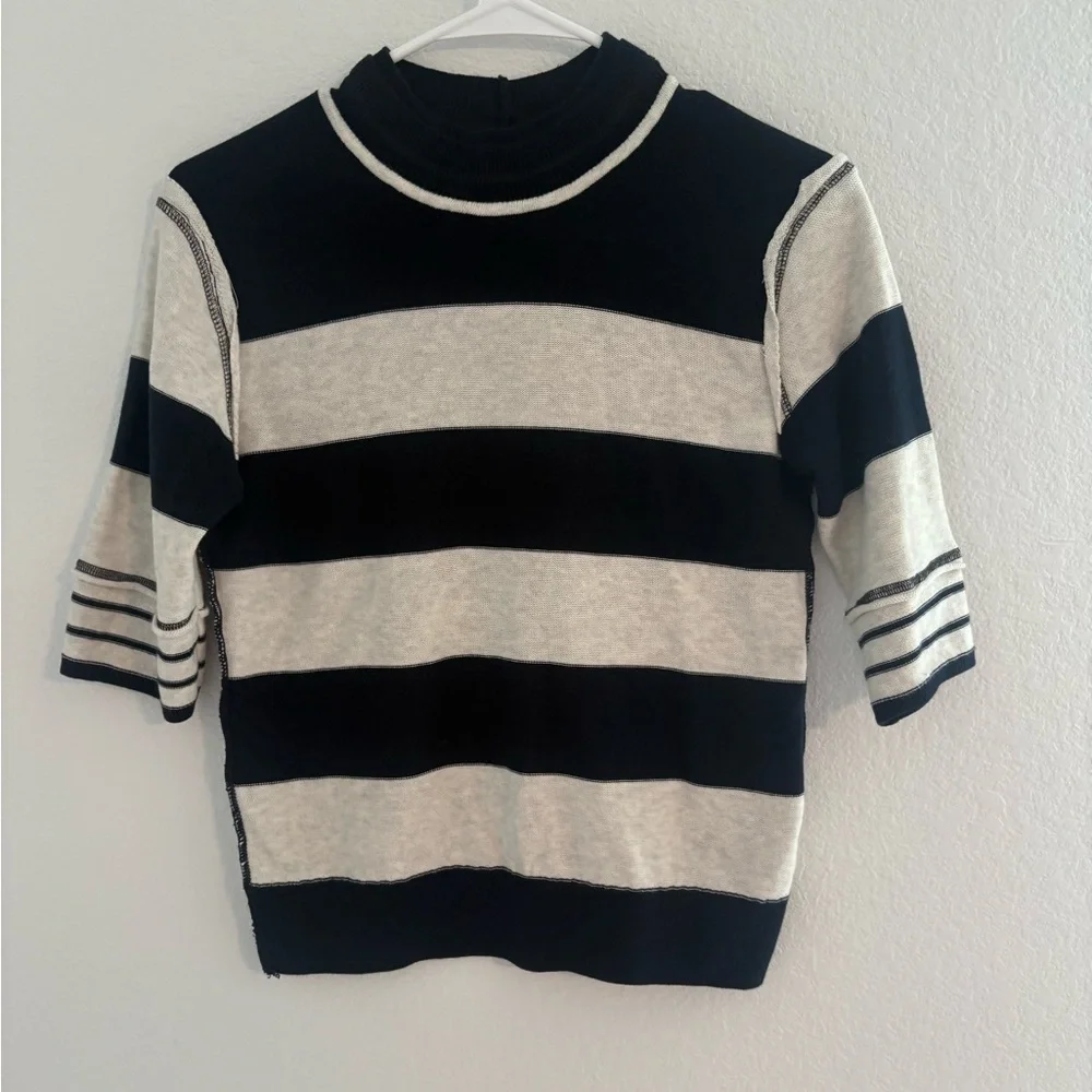 FREE PEOPLE Raleigh Tee Navy XS